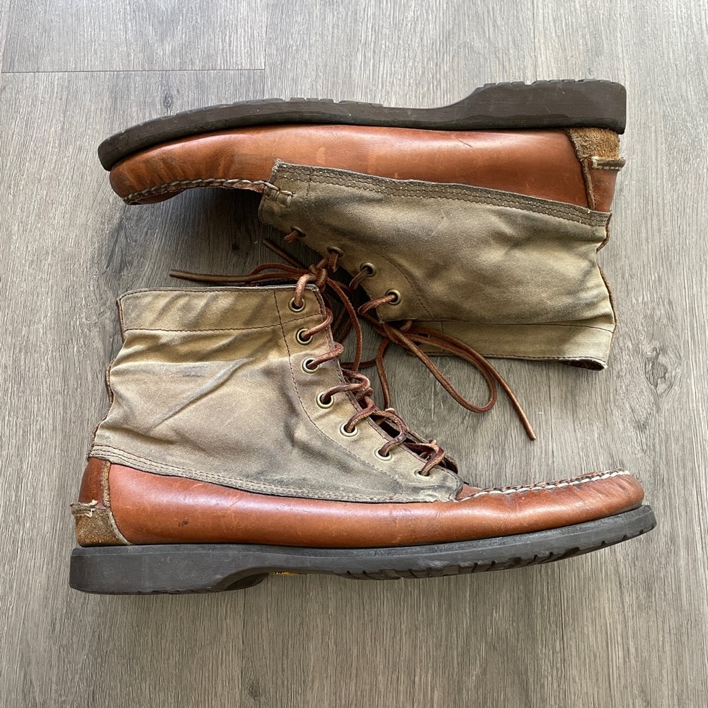 Sebago x Vane “Leather Canvas” Lace-up Boots (Sz.10)